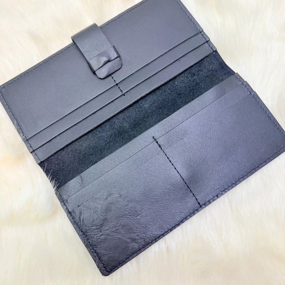 Tribe Alive | NEW Leather Wallet w/Snap‎ Closure in Black - Picture 2 of 6